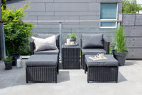 Loungegruppe Quad – svart