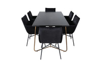 Spisegruppe Petra 190 x 90 – svart