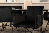 Spisegruppe Petra 190 x 90 – svart