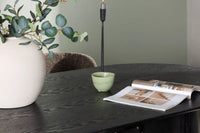 Spisestol Modesto & Isolde 2-pakk + Spisebord ovalt 180 x 90 – brun og svart