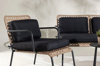 Sofagruppe Paola – svart og natur