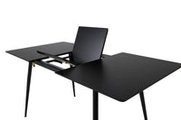 Spisebord Silar 120 x 80 – svart