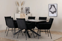 Spisegruppe Petra & Piazza 180 x 90 – svart