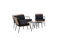 Sofagruppe Paola – svart og natur