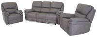 Sofagruppe Saranda med reclinersofa og reclinerlenestol – grå