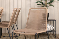 Spisegruppe Panama & Lindos 224 x 100 2-pakk – svart og brun