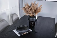 Spisegruppe Sleek & Polar 195 x 95 med 2-pakk spisestoler – svart og grå