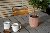 Spisebord rektangulært 160 x 100 + spisestol 2-pakk – svart og natur