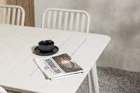 Spisebord Lina & Peking rektangulært 200 x 90 + Spisestol 2-pakk – beige