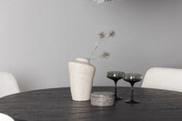 Spisegruppe Rosie & Lanzo 2-pakk + rundt spisebord ⌀120 – beige og mocca