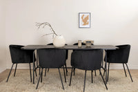 Spisegruppe Berit & Uno 200 x 90 – svart
