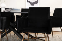 Spisegruppe Petra & Piazza 180 x 90 – svart
