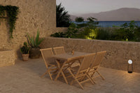Spisestol Kenya 2-pakk + rektangulært spisebord 120 x 70 – natur