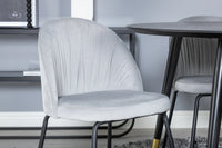 Spisegruppe Dipp & Polar Rund ⌀115 + spisestol 2-pakk – svart