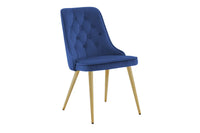 Spisestol Velvet Deluxe 2-pakk – blå