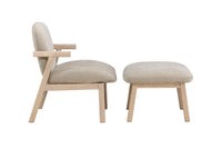 Puff Rile 60 x 42 x 70 + lenestol – beige
