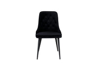 Spisestol Velvet Deluxe 2-pakk – svart