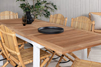 Spisegruppe Cane & Panama 160 x 90 – natur og hvit