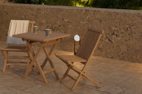 Spisestol Kenya 2-pakk + Kafébord 70 x 70 x 75 – natur