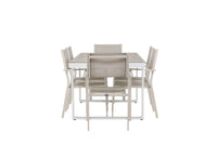 Spisegruppe Copacabana & Merlo 2-pakk 200 x 90 – beige og hvit