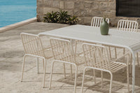 Spisestol Peking & Borneo 2-pakk + Spisebord 200 × 100 – beige