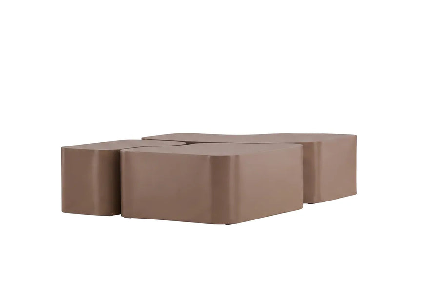 Sofabord Nordland 92x70, 74x60, 40x40 – brun