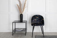 Spisestol Velvet 2-pakk – svart