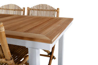 Spisegruppe Cane & Panama 160 x 90 – natur og hvit