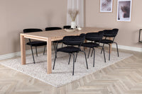 Spisegruppe Slider & Arrow 170 x 95 2-pakk – whitewash og svart