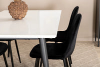 Spisegruppe 2-pakk Jimmy & Polar 150 x 90 – hvit og svart