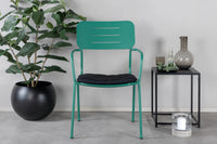 Spisegruppe Nicke & Marbella 2-pakk + Spisebord 160 x 100 – grønn og svart