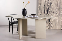 Spisebord Flower ovalt 190 x 123 – beige