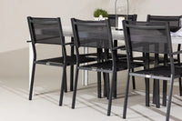 Spisegruppe Copacabana & Break 2-pakk 205 x 90 – svart og hvit
