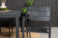 Spisestol Levels & Marbella 2-pakk + rektangulært spisebord 160 x 100 – svart