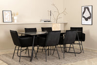 Spisegruppe Petra 190 x 90 – svart