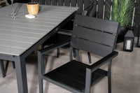 Spisegruppe Levels 160 x 100 + spisestol 2-pakk – svart