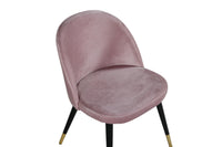 Spisestol Velvet 2-pakk – støvet rosa