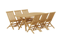 Spisestol Kenya 2-pakk + Spisebord ovalt 200 x 90 – natur