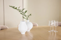 Spisegruppe Strada & Astoria ⌀120 2-pakk – whitewash og beige