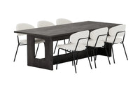 Spisegruppe Chico & Milly 2-pakk 235 × 100 – hvit og svart