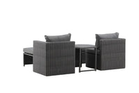 Loungegruppe Quad – svart