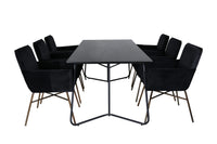 Spisegruppe Petra 190 x 90 – svart
