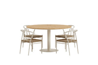 Spisegruppe rund Ø120 – beige