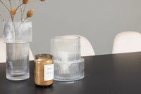 Spisestol Polar & Vail 2-pakk beige + rektangulært spisebord 200 × 100 – svart