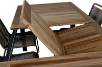 Spisegruppe Panama & Lindos 224 x 100 2-pakk – svart og brun