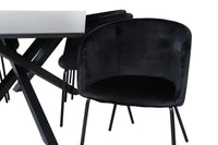 Spisegruppe Berit & Piazza 180 x 90 – svart