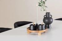 Spisegruppe Berit & Silar 180 x 90 – svart og hvit
