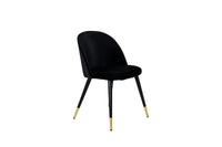Spisestol Velvet 2-pakk – svart