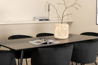 Spisegruppe Berit & Petra 190 x 90 – svart