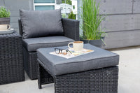 Loungegruppe Quad – svart